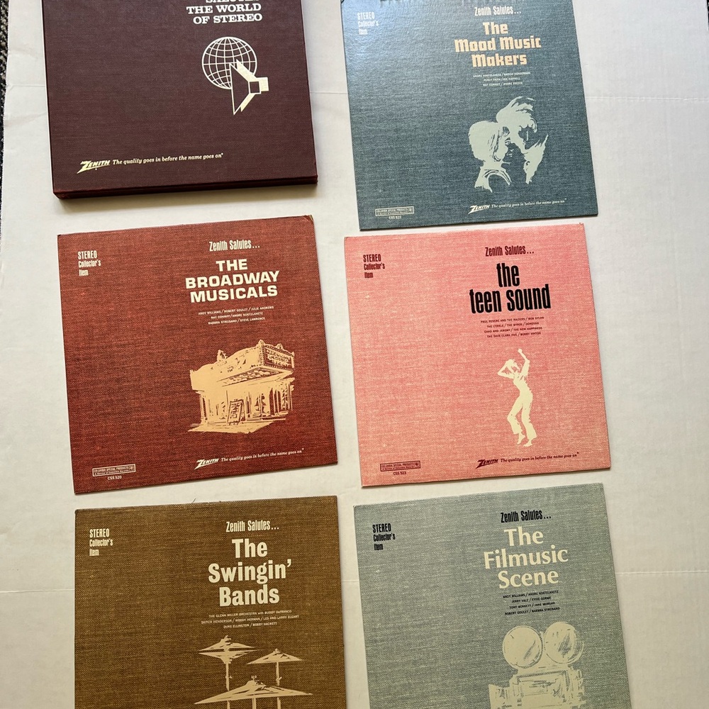 Zenith Brown and Cream 'The Swingin' Bands' Graphic Album Cover